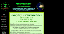 Desktop Screenshot of fourtwentyday.com