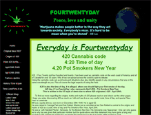 Tablet Screenshot of fourtwentyday.com